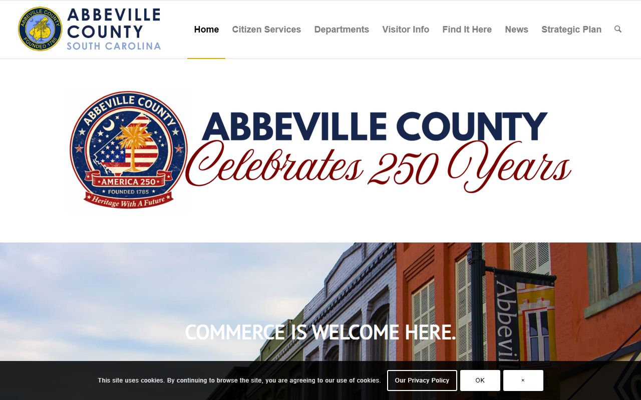 Abbeville County government website unclaimed money