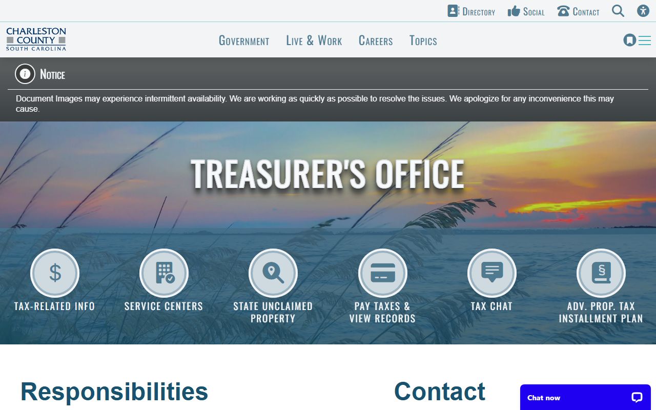 Charleston County Treasurer unclaimed money