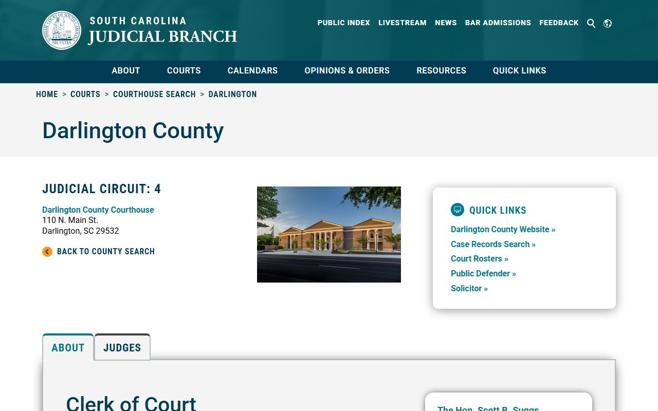 Darlington County Clerk of Court unclaimed money