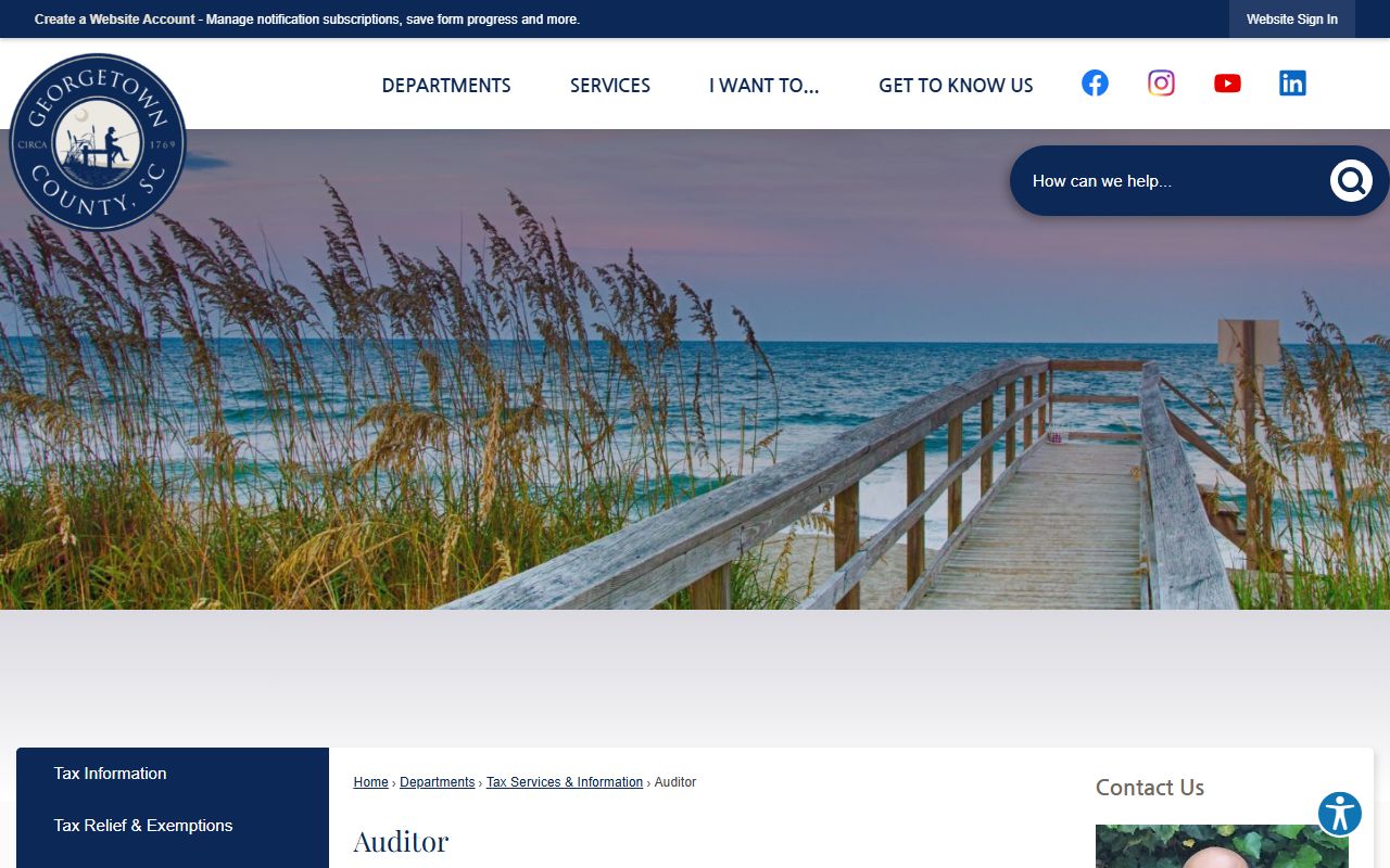 Georgetown County Auditor unclaimed money