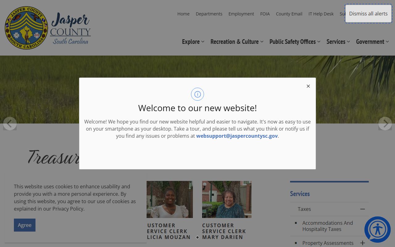 Jasper County Treasurer unclaimed money