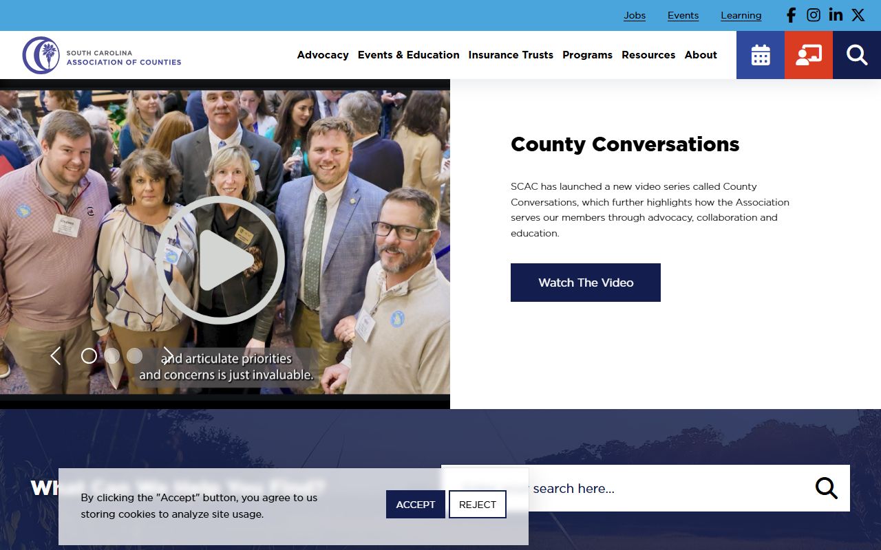 South Carolina Association of Counties resource for county unclaimed money contacts unclaimed money